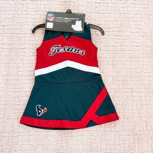 NFL Texans Kids Cheerleader Costume - Red and Blue